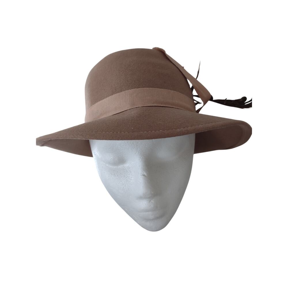 Geo. W. Bollman Co Doeskin‎ felt 100 Percent Wool hat Classic Preppy espresso